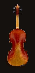 Pietro Guarneri model violin, back view