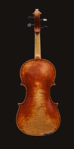 back view of William Castle's Bellosio model violin