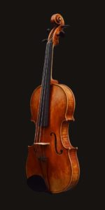 front and ribs of William Castle's Bellosio model violin