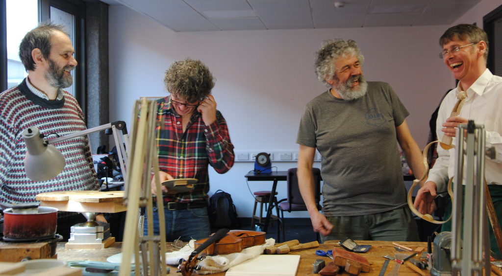 Four violin makers at the RNCM