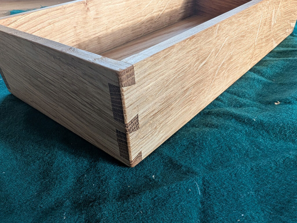 small oak box